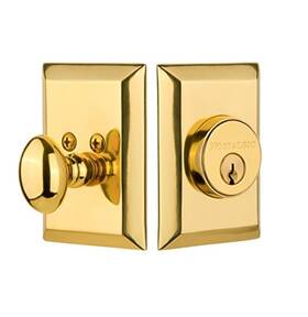 Nostalgic 640697151229 Warehouse New York Plate Single Cylinder Deadbolt Lock