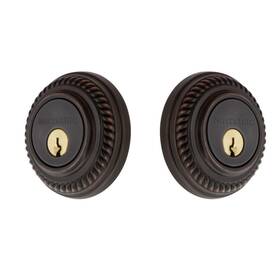 719207 Nostalgic Warehouse Roprop 2cyl 234 Na Rope Solid Brass Double - Bronze