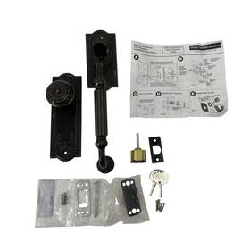 719388 Nostalgic Warehouse As/is Meadows F Grip Entry Set Timeless Bronze #p3885