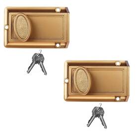 Nu-set 715590211025 Lock Night Safety Deadbolt 5 Pin Keyed Cylinder For Added Door Secur