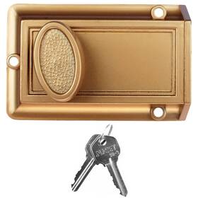 Nu-set 715590211032 Lock Night Safety Deadbolt 5 Pin Keyed Cylinder For Added Door Hom