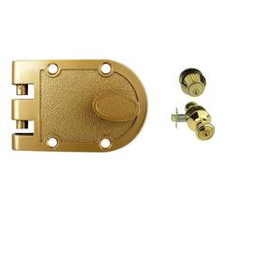 Nu-set 715590272811 Lock Jimmy Proof Style Inter Locking Single Cylinder Deadbolt And Econ