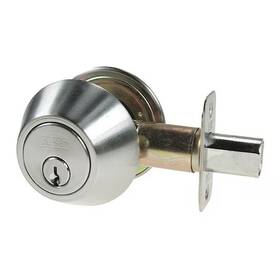 750-32d Nu-set Dbl Cyl Deadbolt Satin Stainless Steel
