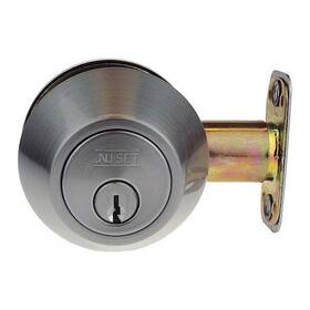 751-32d Nu-set Grd 2 Dbl Cyl Deadbolt Stn Stnls Steel