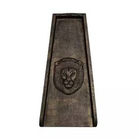 Oakland Living 445008773731 Bronze Lion Cast Aluminum Downspout Gutter 24 Inch Splash Block