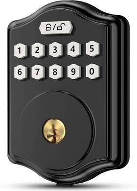 Ocdr 744110496260 Keyless Entry Door Lock For Front With Code Smart Locks Anti-pe
