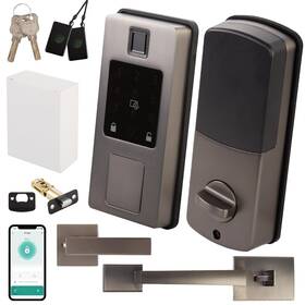 2061 Oetex Smart Lock With Front Door Handle Set Keyless Entry Fingerprint F
