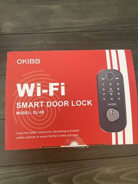 Dl-08 Okibb Black Wifi Smart Door Lock Model