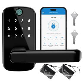 Olumat 659675514932 Keyless Entry Door Lock With Handle Smart Fingerprint - Keypad Loc