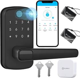 Olumat 659675646473 Smart Lock Gateway Keyless Entry Door Wifi Fingerprint App Keypad
