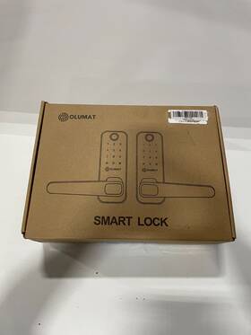 Ol-0825 Olumat Smart Door Lock With Handle Keyless Entry Wifi Gateway Sensor Black