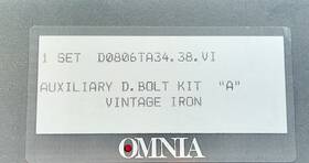 D0806ta43.38.vi Omnia Auxiliary Deadbolt Kit Vintage Iron
