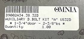 D9002a34.38.32d Omnia Auxiliary Deadbolt Lock 2-3/8 Inch Backset 1-3-4 Door