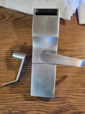 Hsm3tfxcc Onity Mxcen Mortise Lock Metal Brushed Silver Handle Faceplate Door