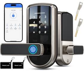 S220-sv Outne Fingerprint Smart Door Lock With Keypad And App Control Easy Install