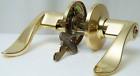 P19451 Master Lock Polished Brass Wave Lever Keyed Door Entry New