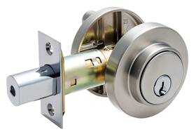 Pamex 796309140607 Fdk Single Cylinder Deadbolt Satin Nickel