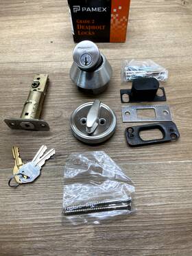 Fd861 Pamex Fd8 Grd2 Keyed Entry Single Cylinder Deadbolt/less Removable Read
