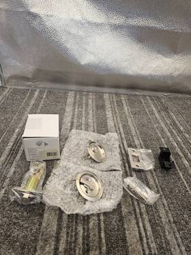Pf2p10 Pamex Privacy Round Sliding Door Lock Satin Nickel Fits 1-3/8 Inch To 1-3/4 Doors