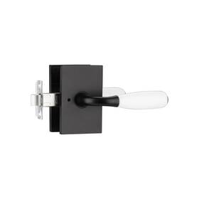 Parro 634052676571 White Door Handles Interior Porcelain With Matt Black