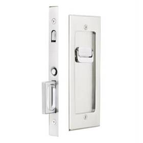 Pa2501163 Patioplus 1.75 Inch Modern Rectangular Privacy Pocket Door Mortise Lock Satin Nickel