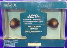 512-518 Pegasus Privacy Bed And Bath Handle Door Set Matte Bronze Solid Brass New