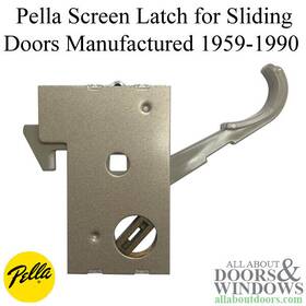 008m0000 Pella Screen Door Latch With Long Handle For Sliding Doors From 1959-1990