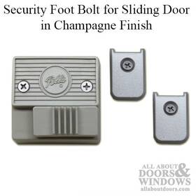 056ed000 Pella Security Sliding Door Lock Foot Bolt For Doors Champagne