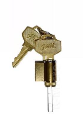 0bltmb03 Pella Hinged Patio Door Key Lock Cylinder 2 Keys - Black Faceplate