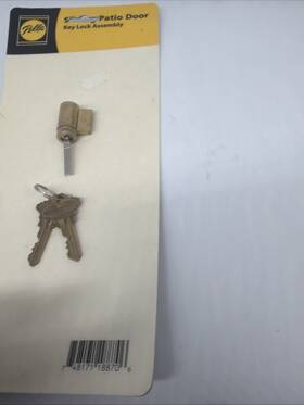 Tp459-1201 Pella Vintage 2001 Nos Hinged Patio Sliding Door Key Lock Assembly