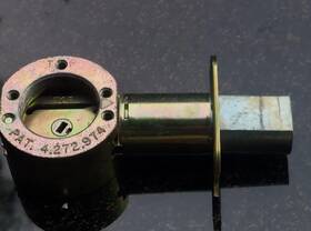 4500-4900a Period Brass 4500/4900 Auxiliary Deadbolt 2-3/4 Inch Backset Hickory Door Body Only