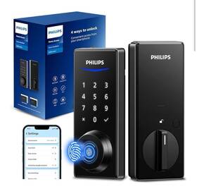 Philips 850048306349 Fingerprint Keyless Entry Door Lock With App Control Smart