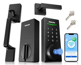 Philips 850071183528 Wifi Smart Lock With Front Door Handle Set Builtin App Remote