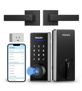 B0f61wg9f2 Philips Wifi Smart Lock With Handle Fingerprint Keyless Entry Door