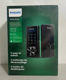 Philips Ddl210x-15h Home Access 1000 Series Deadbolt - Matte Black New