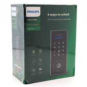 Ddl210x-1h-60 Philips Fingerprint Door Lock Electronic Deadbolt Matte Black
