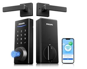 Ddl240x-1hw-l Philips Wi-fi Smart Lock With Handles Wifi Keyless Entry Front Door Set