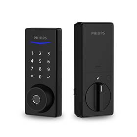 Ddlom1010x1hmb Philips Home Access 1000 Series Matte Black Single Cylinder Electronic Deadbolt