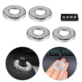 Pikki 820913125917 Bling Car Interior Accessories Sparkling Door Lock Decals 4 Pcs Sh Inch