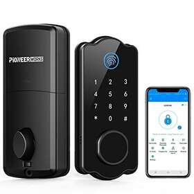 Pioneerworks 196336462992 Keyless Entry Door Lock 5 In 1 Smart Deadbolt Fingerp
