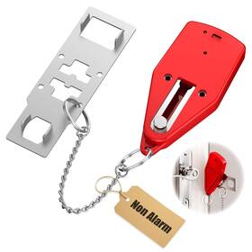 Piosarafiem 666945160157 Portable Hotel Door Lock Newest Extra Security Travel For Red