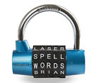Pl-135-blu Wordlock 5-dial Combination Padlock 813113013580
