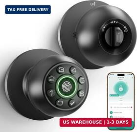 Plolrelm 757876940373 Fingerprint Door Lock - Smart Knob Biometric With Keypad Passcod
