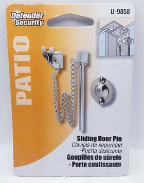 U-9858 Plpci Nos Lock For Sliding Glass Patio Door Steel Security Pin Stick New 2014