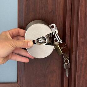 Posnaland 722542882943 Dementia Door Locks No Drill Lock For Bedroom Stainless Steel