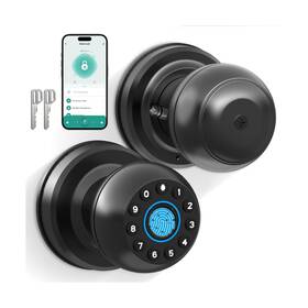 Yq102 Pothunder Fingerprint Door Lock Smart Knob With Keypad Electrionic B