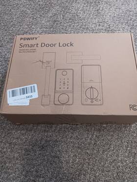 Po-ds04-bk1 Powify Keyless Entry Door Lock With Handle App Control Smart Front Set