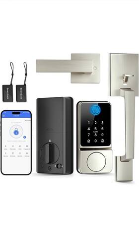 Po-ds04-nk1 Powify Keyless Wi-fi App Controlled Smart Entry Lock With Fingerprint Key Card Blueto