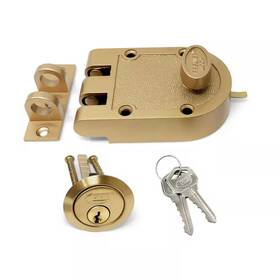 Premier Lock 744110092523 Bronze Lacquer High Security Single Cylinder Jimmy Proof Die Cast Deadbolt