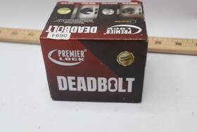 Db11c Premier Lock Single Cylinder Deadbolt Set With 6 Kw1 Keys Keyed Alike Matte Black
